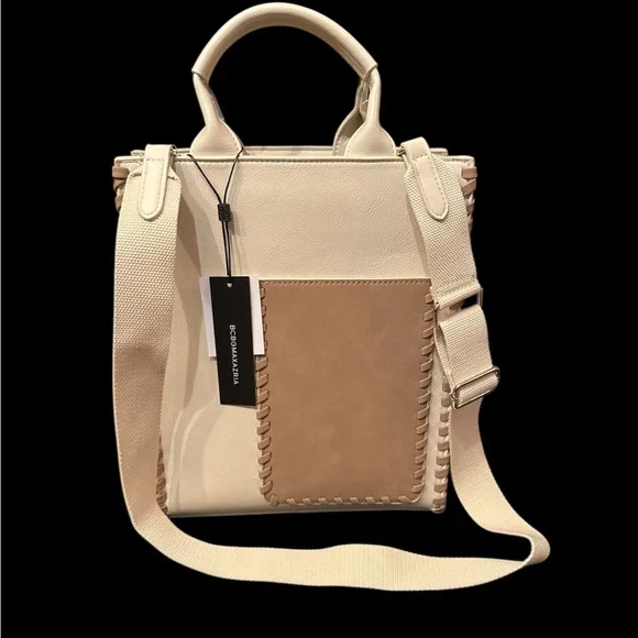 BCBG Designer Genuine leather Crossbody Handbag NWT - Picture 1 of 13